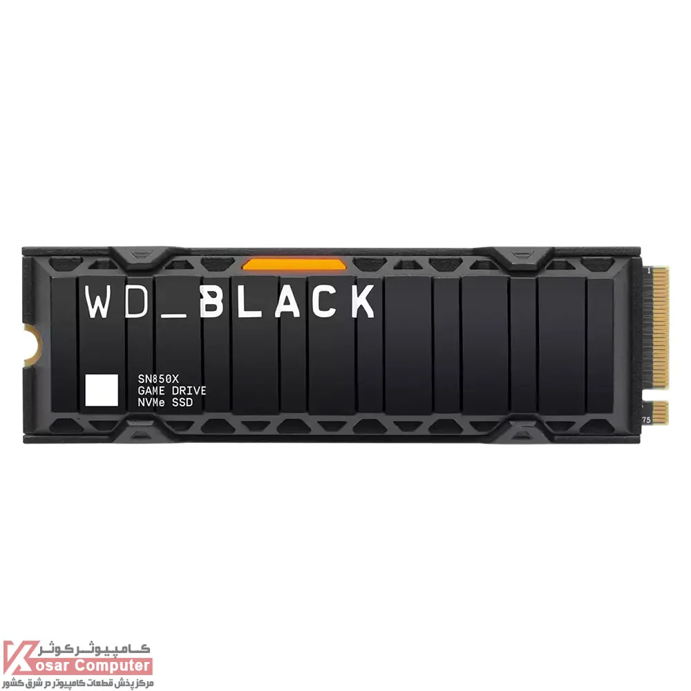 اس اس دی وسترن دیجیتال 4 ترابایت مدل BLACK SN850X Heatsink PCIe 4.0