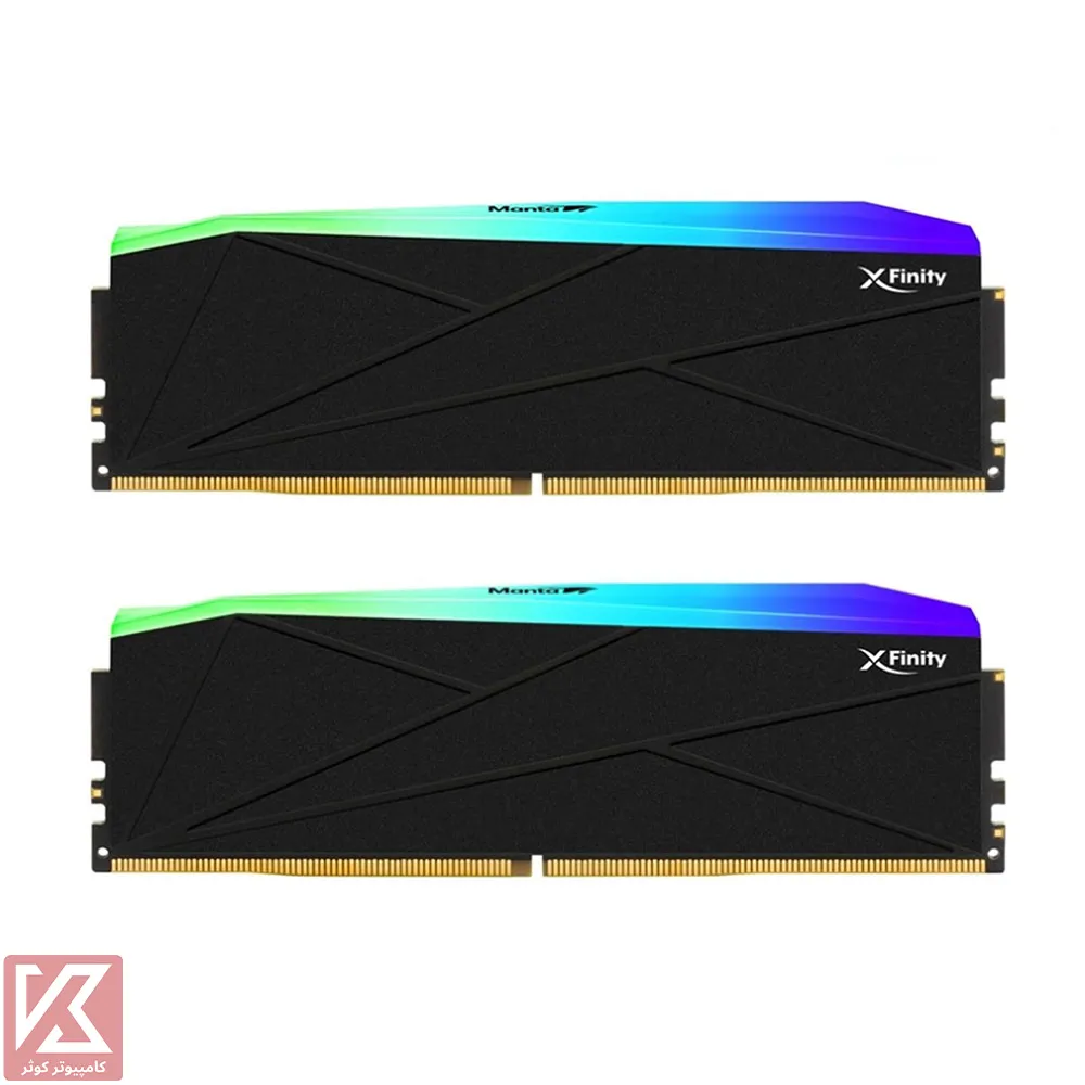 رم وی کالر 32 گیگابایت (2×16) دو کانال DDR5 6800 مدل Manta XFinity RGB CL34