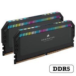 CORSAIR Dominator Platinum RGB 64G DDR5 5600MHz DUAL Channel (32GB×2) Desktop RAM CL40