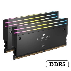 CORSAIR Dominator Titanium RGB 64G DDR5 6600MHz DUAL Channel (32GB×2) Desktop RAM CL32