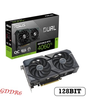 Graphics Card ASUS GeForce Dual RTX 4060 Ti OC 16GB GDDR6 128Bit