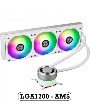 LIAN LI Galahad AIO 360 CPU Water Cooler LGA1700 - AM5 WHITE