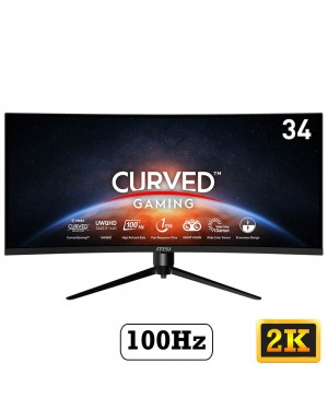 MSI MAG342CQPV 34 Inch 100HZ 2K 1Ms VA Curved Monitor WQHD