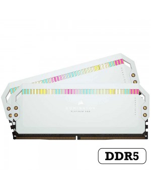 CORSAIR Dominator Platinum RGB 64G WHITE DDR5 5600MHz DUAL Channel (32GB×2) Desktop RAM CL40
