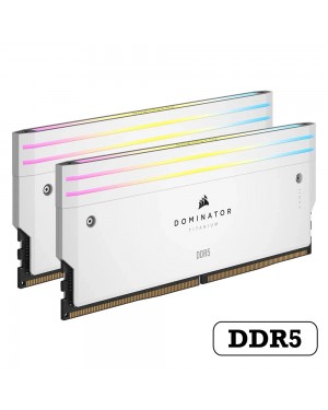 CORSAIR Dominator Titanium RGB WHITE 32G DDR5 6000MHz DUAL Channel (16GB×2) Desktop RAM CL30