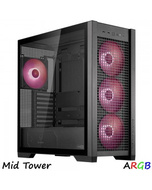 ASUS CASE COMPUTER TUF Gaming GT302 ARGB BLACK MID Tower