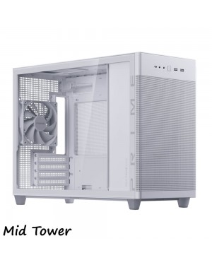 ASUS CASE COMPUTER Prime AP201 Glass WHITE Small Tower