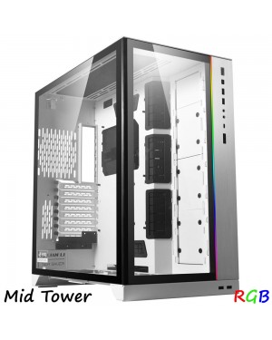 LIAN LI CASE COMPUTER PC O11 Dynamic XL ROG WHITE Mid Tower