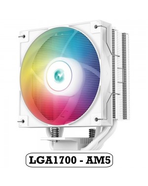 DEEPCOOL AG400 WH ARGB CPU AIR COOLERS LGA1700 , AM5