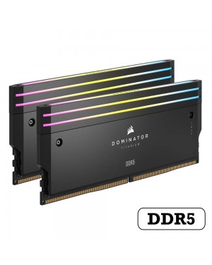 رم کورسیر 64 گیگابایت (2×32) دو کانال DDR5 6000 مدل Dominator Titanium RGB CL30