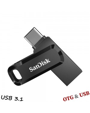 SANDISK USB Flash Memory Ultra DUAL Drive GO USB TYPE-C 128GB USB 3.1 Type-A , USB 3.1 Type-C