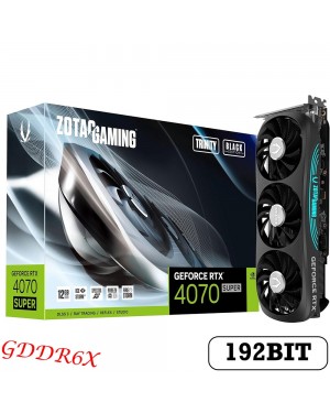 Graphics Card ZOTAC GeForce GAMING RTX 4070 SUPER Trinity Black Edition 12G GDDR6X 192Bit