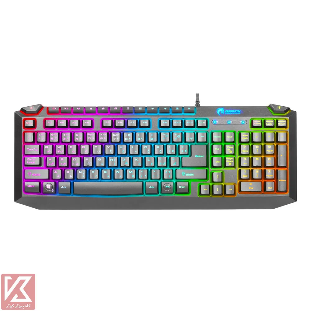 GREEN-KEYBOARD-GK701-RGB