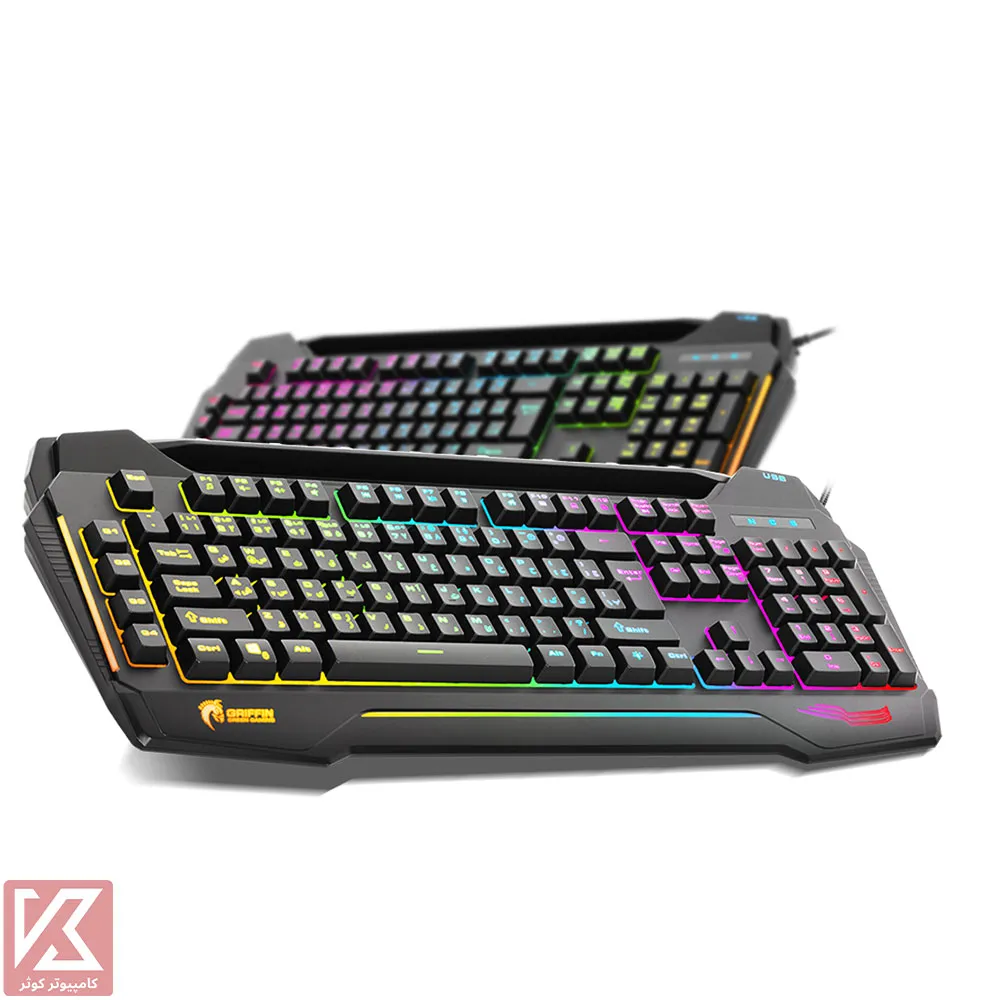 GREEN-KEYBOARD-GK702-RGB