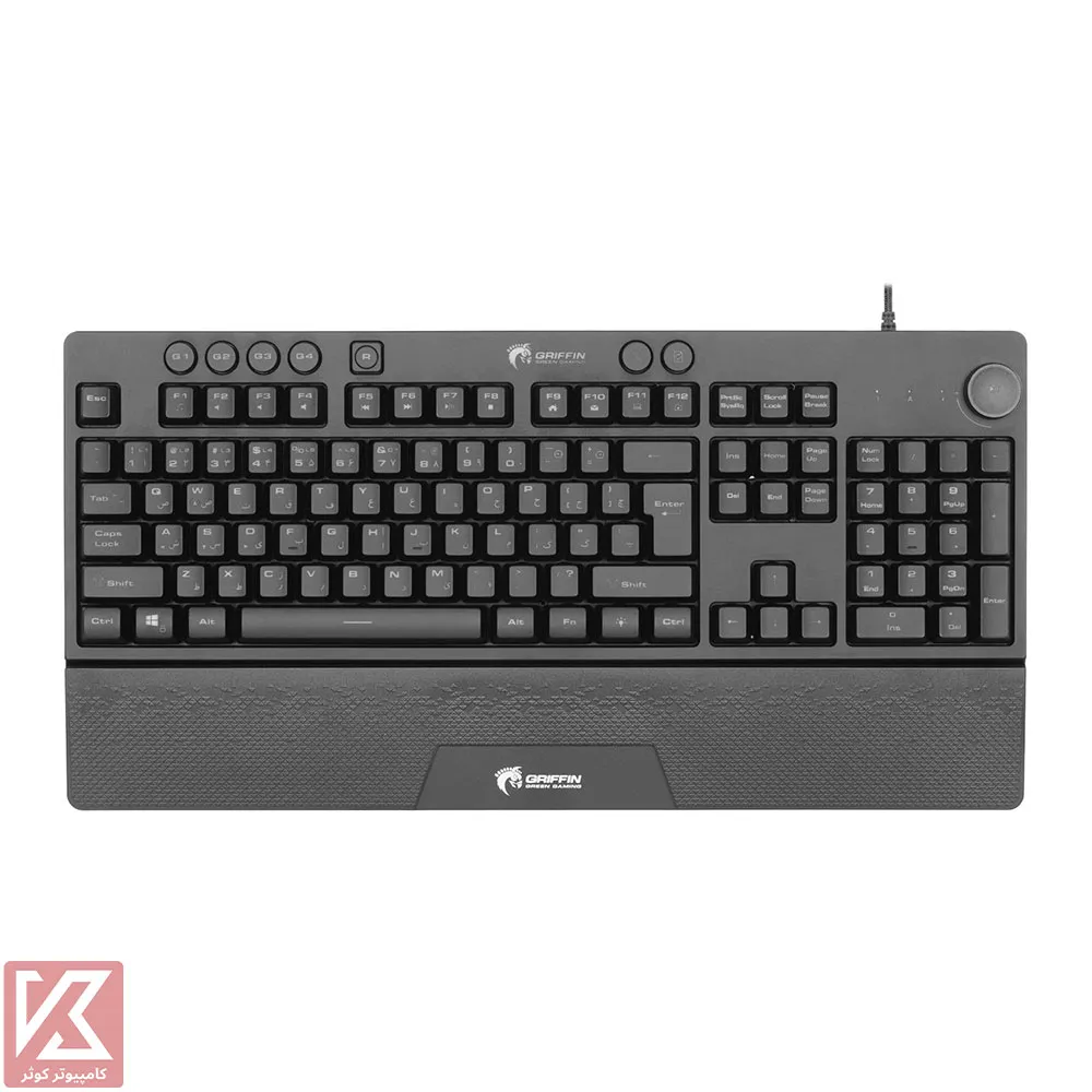 GREEN-KEYBOARD-GK703-RGB