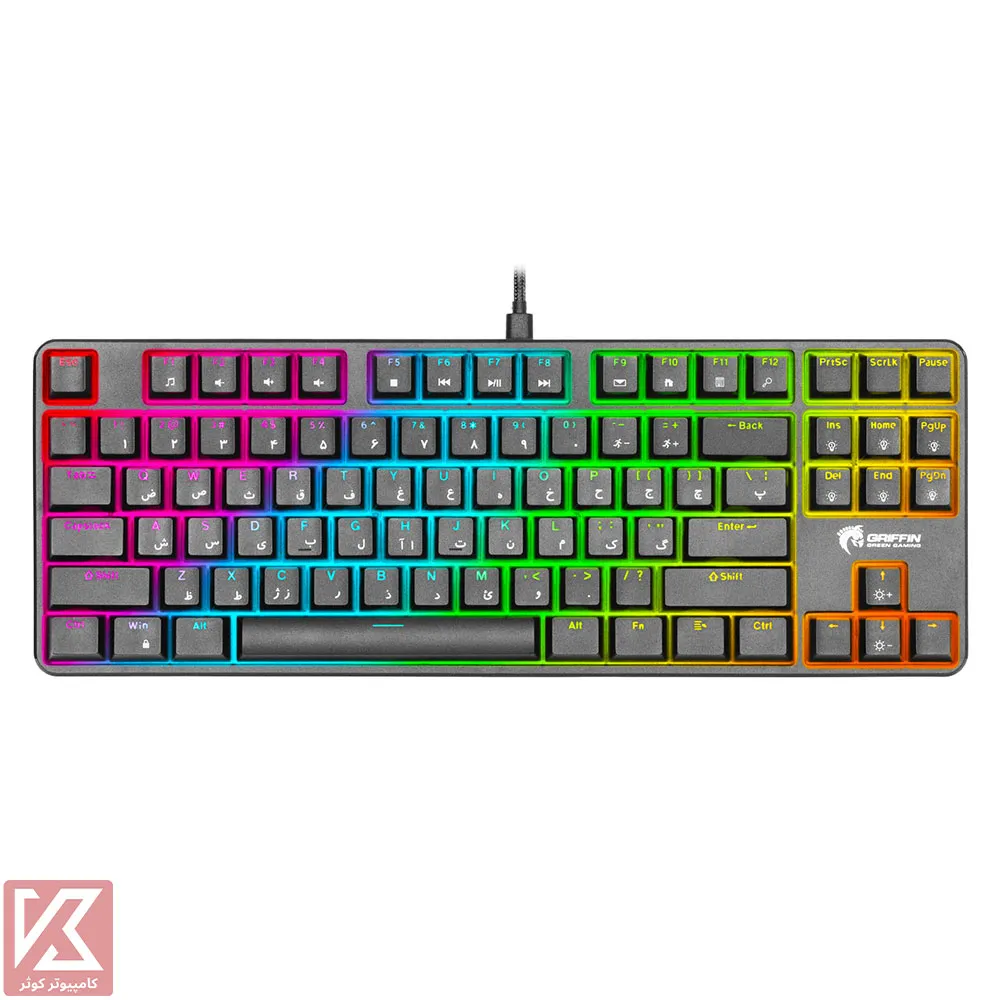 GREEN-KEYBOARD-GK801-RGB