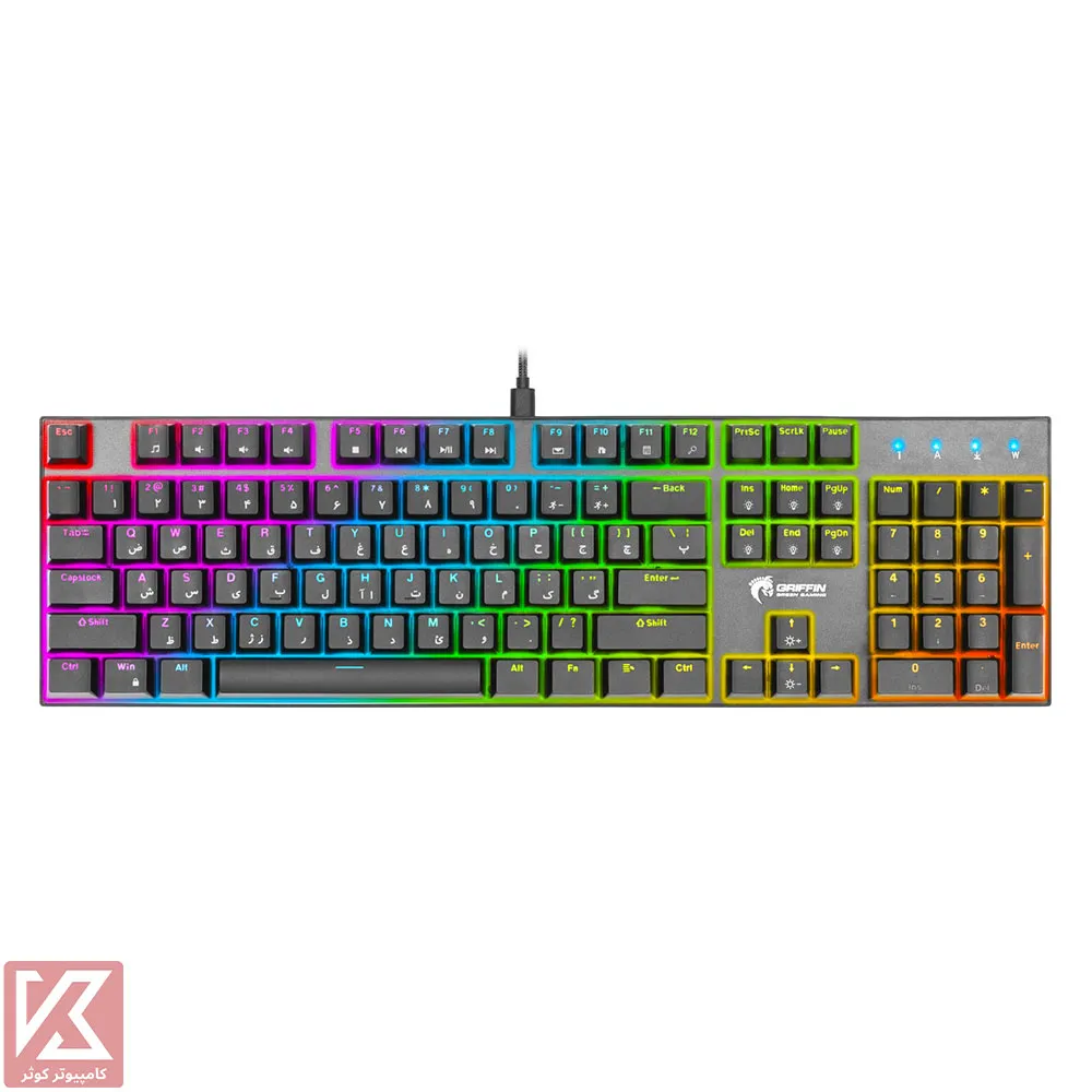 GREEN-KEYBOARD-GK802-RGB