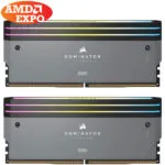 رم کورسیر 64 گیگابایت (2×32) دو کانال DDR5 6000 مدل Dominator Titanium RGB CL30 AMD EXPO