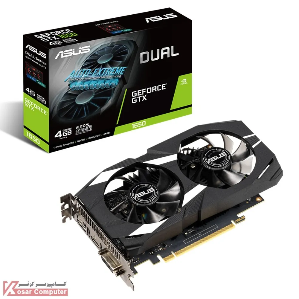کارت گرافیک ایسوس DUAL GTX 1650 4G