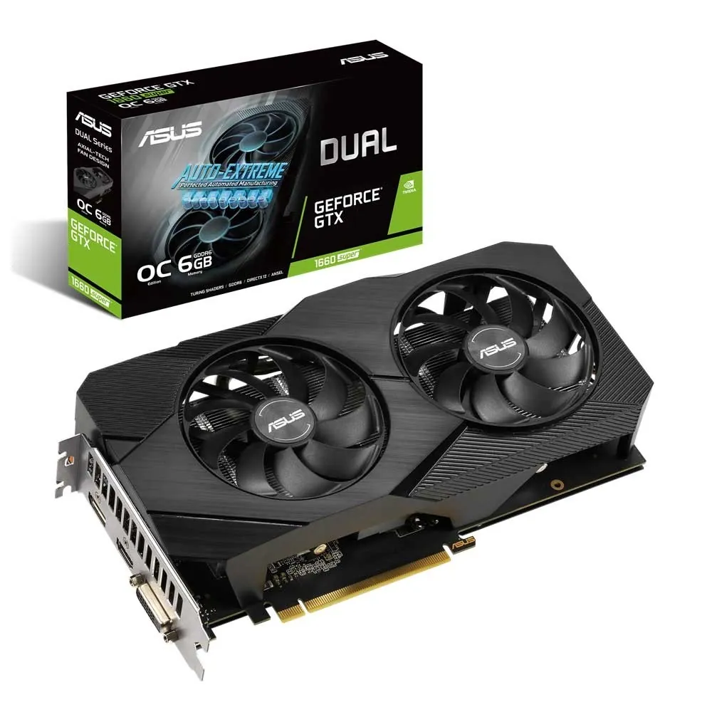 کارت گرافیک ایسوس DUAL GTX1660S O6G EVO