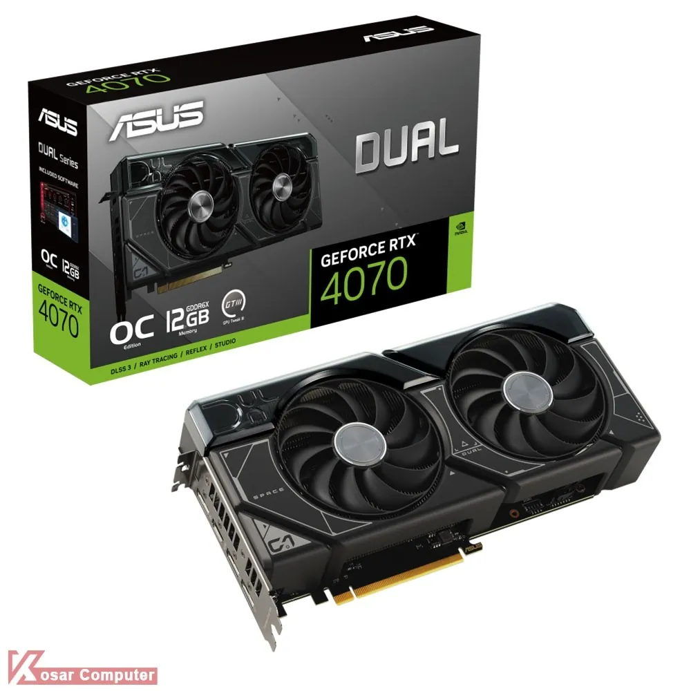 کارت گرافیک ایسوس Dual RTX 4070 OC 12GB