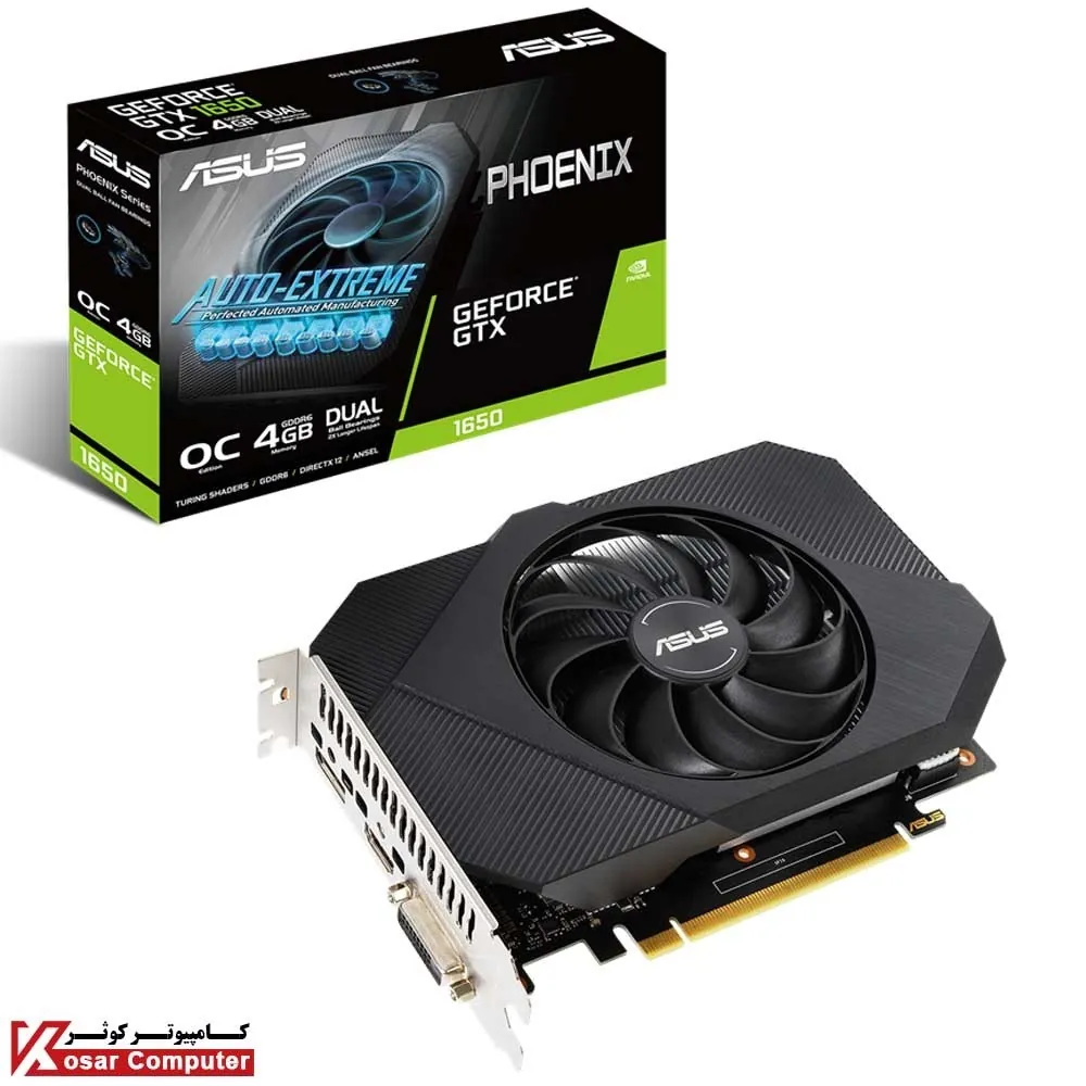 کارت گرافیک ایسوس GTX1650 PH O4G D6
