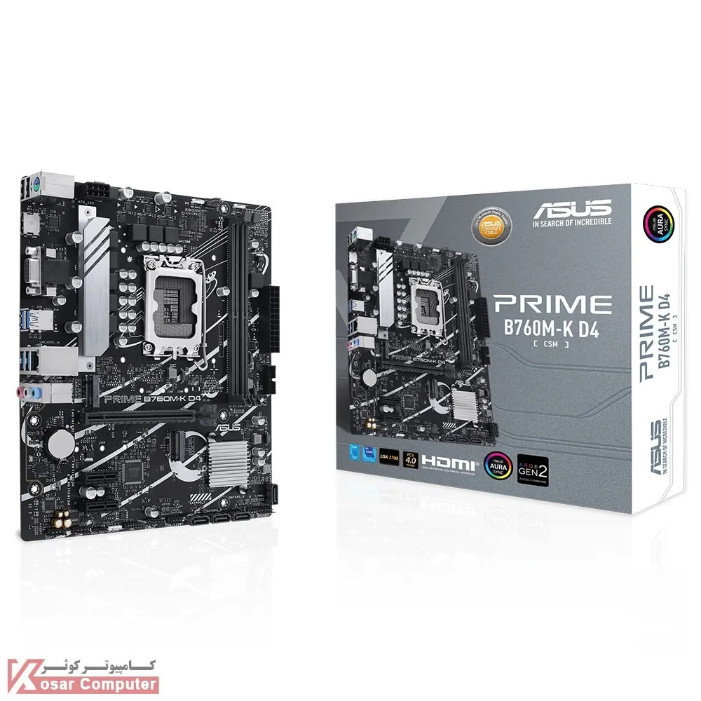 مادربرد ایسوس PRIME B760M-K D4-CSM