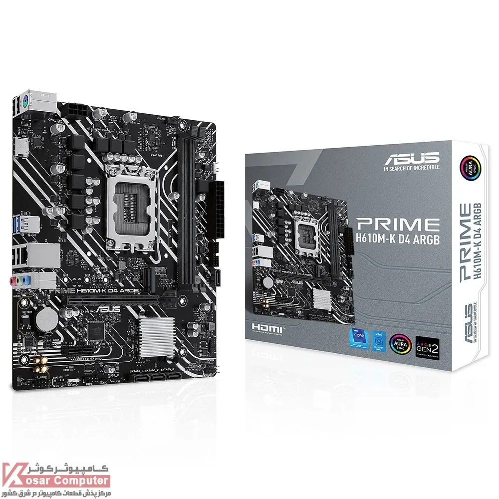 مادربرد ایسوس PRIME H610M-K D4 ARGB