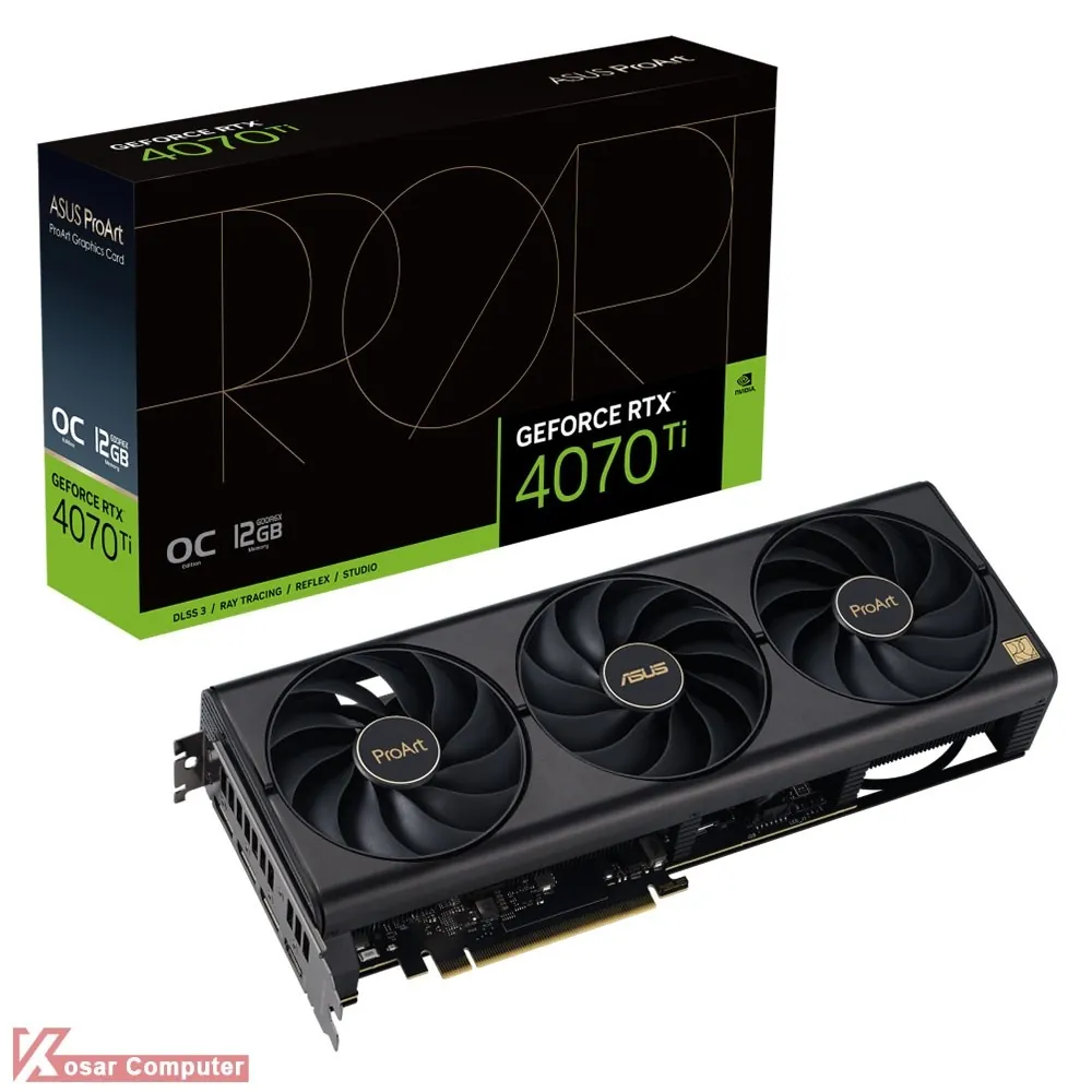 کارت گرافیک ایسوس PROART RTX 4070 Ti O12G