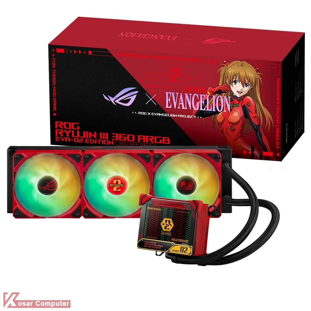 خنک کننده پردازنده ایسوس  ASUS ROG RYUJIN III 360 ARGB EVA-02 EDITION