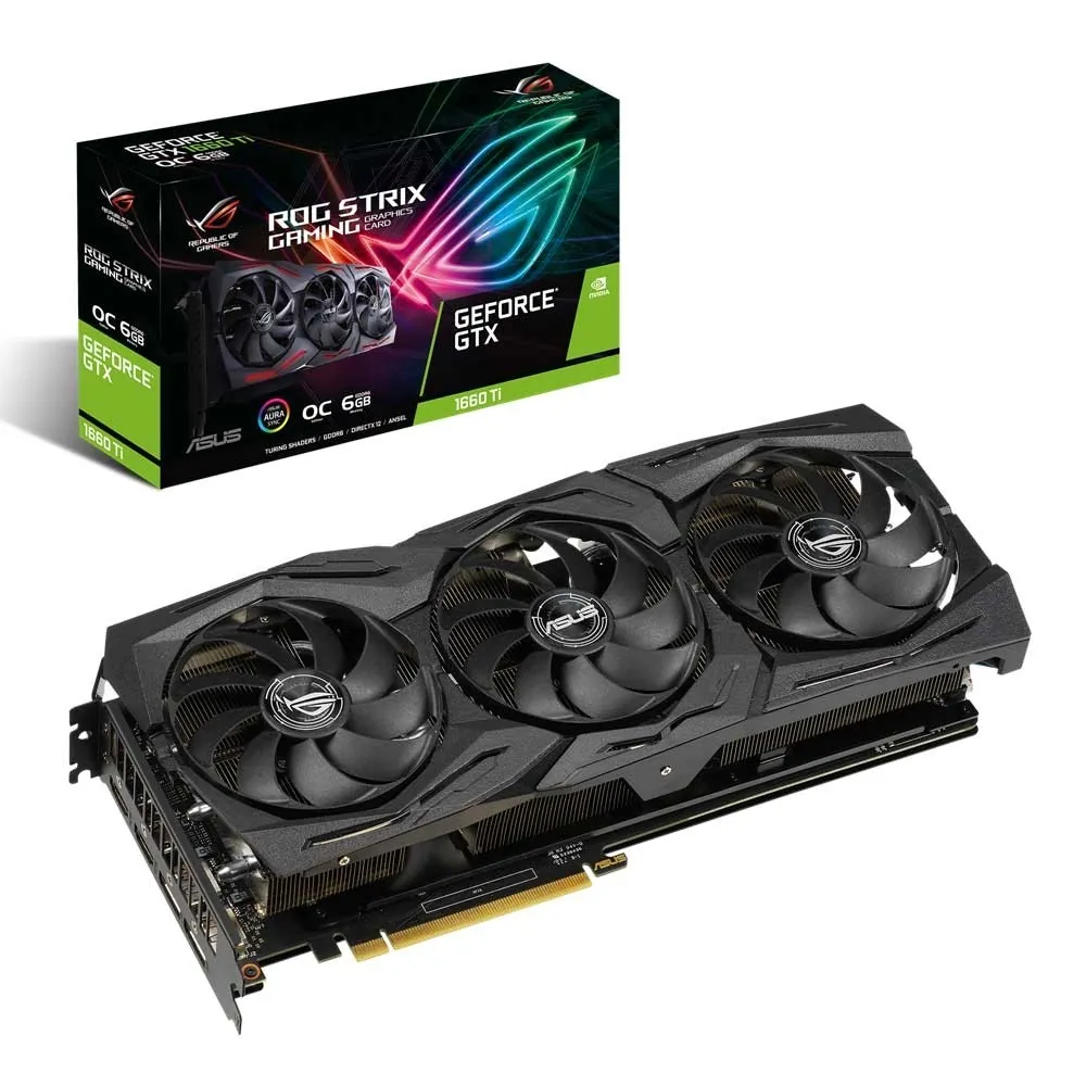 کارت گرافیک ایسوس ROG STRIX GTX1660TI O6G GAMING