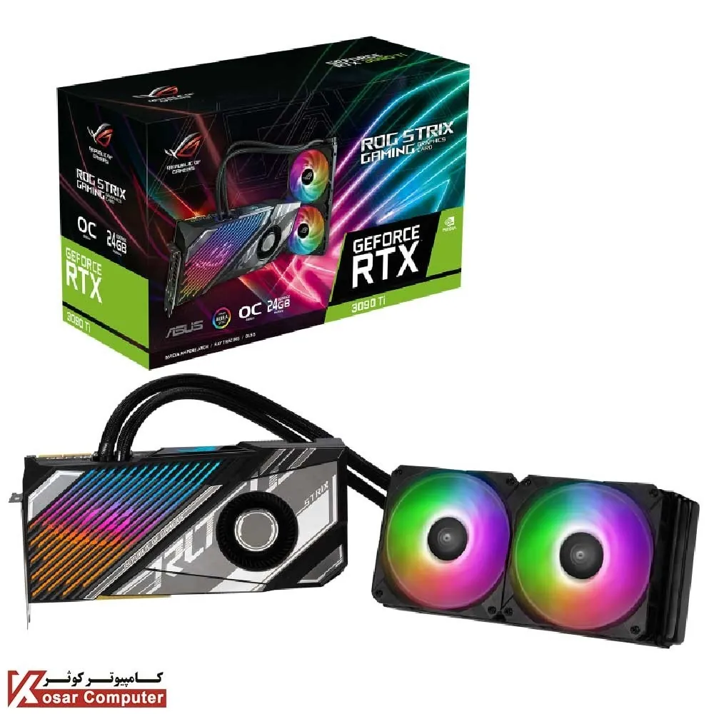 کارت گرافیک ایسوس ROG Strix LC RTX 3090 Ti OC 24G GAMING