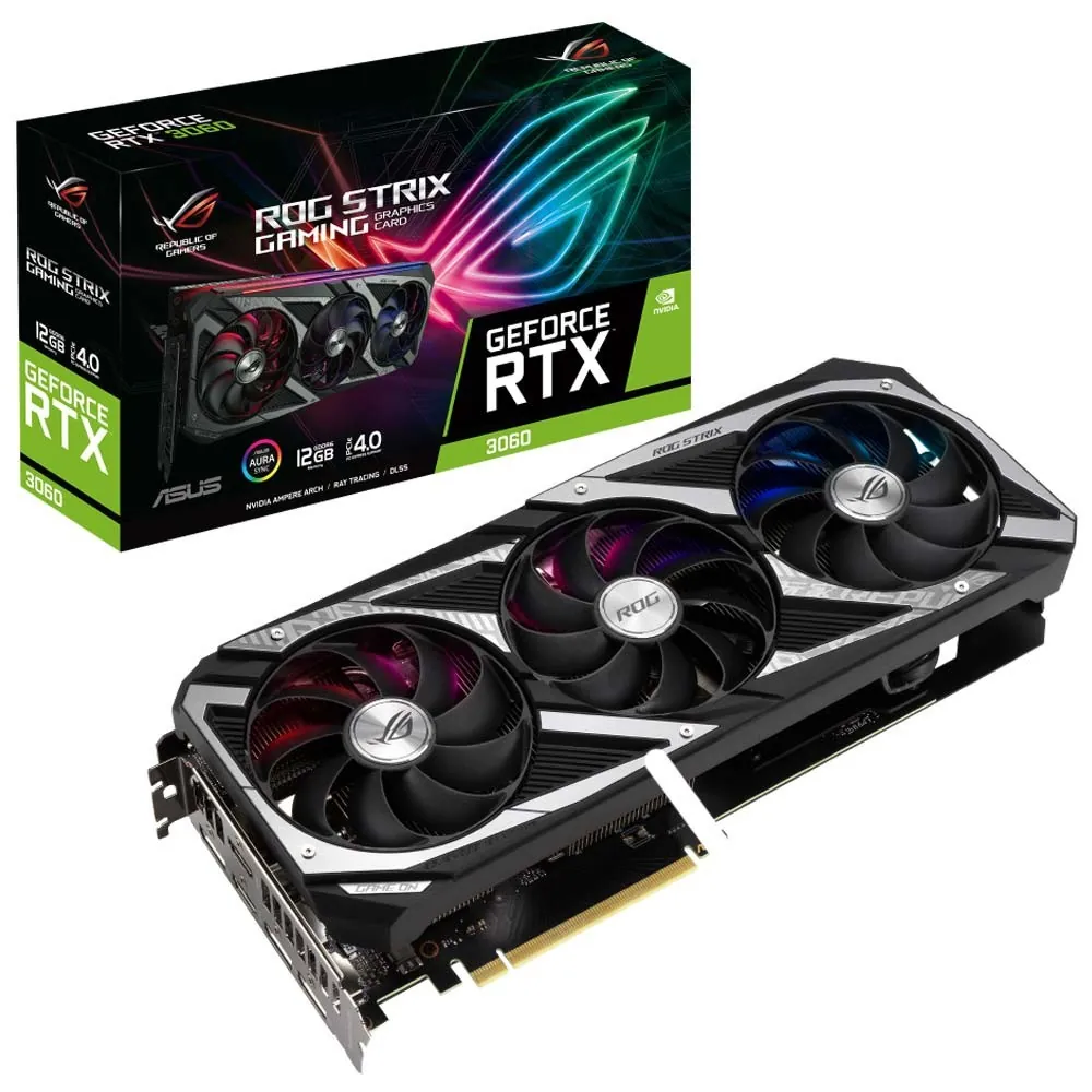 کارت گرافیک گیمینگ ایسوس ROG STRIX RTX 3060 12G V2 GAMING