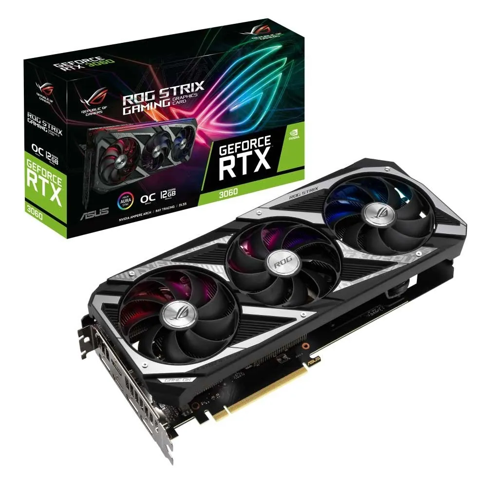 کارت گرافیک ایسوس ROG STRIX RTX3060 O12G GAMING