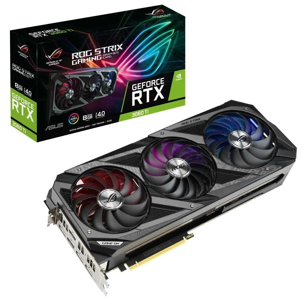 کارت گرافیک ایسوس ROG STRIX RTX3060TI 8G GAMING