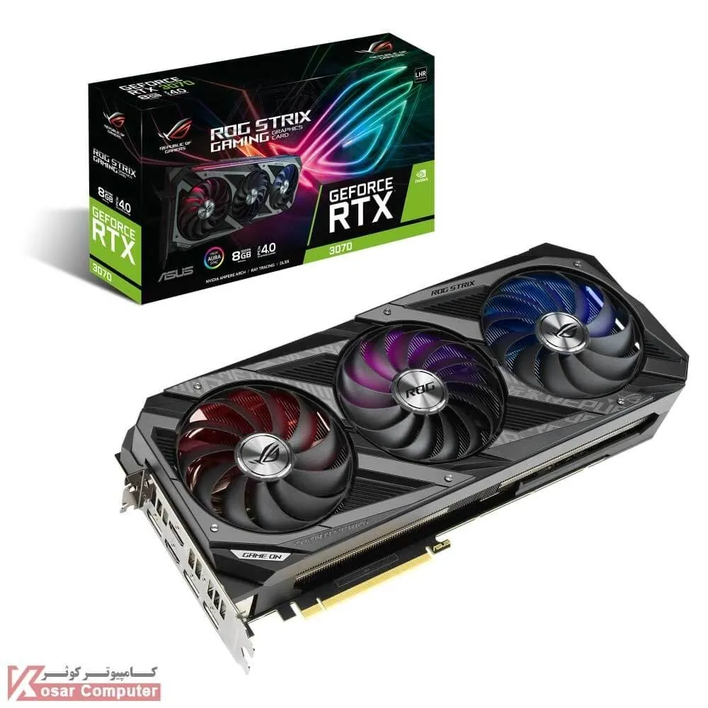 کارت گرافیک ایسوس ROG STRIX RTX 3060TI 8G V2 GAMING