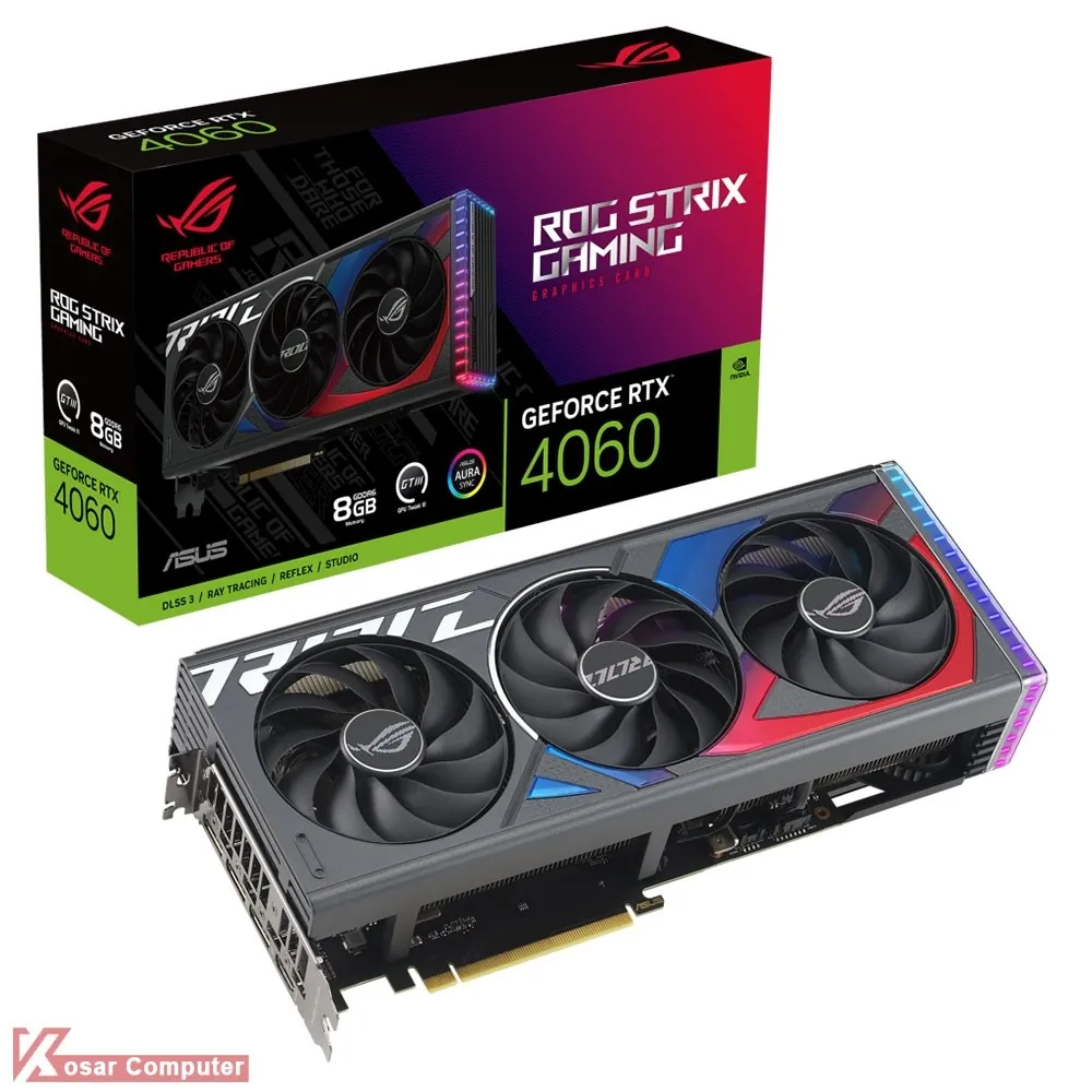 کارت گرافیک ایسوس ROG Strix RTX 4060 8GB GDDR6