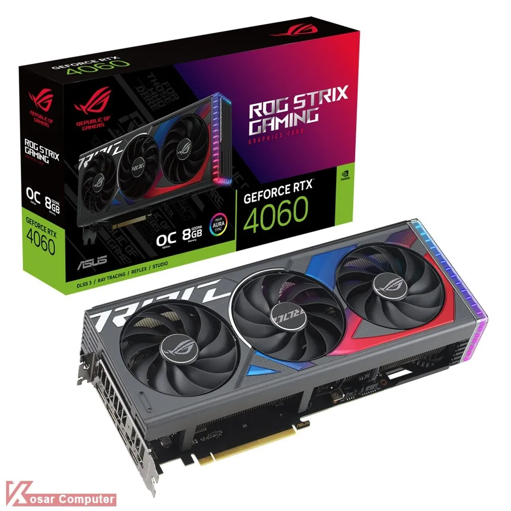 کارت گرافیک ایسوس ROG Strix RTX 4060 OC 8GB GDDR6