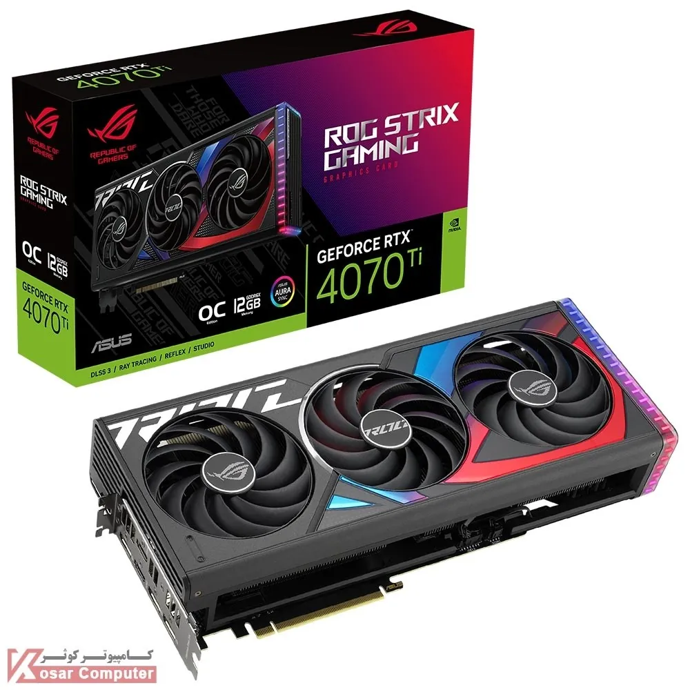 کارت گرافیک ایسوس ROG Strix RTX 4070 Ti OC 12GB