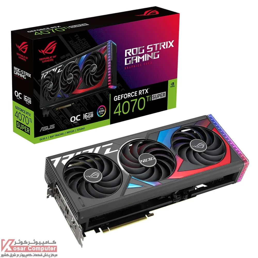 کارت گرافیک ایسوس ROG Strix RTX 4070 Ti SUPER 16GB OC