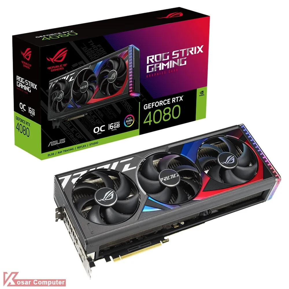 کارت گرافیک ایسوس ROG Strix RTX 4080 OC 16GB