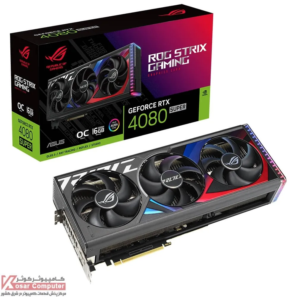 کارت گرافیک ایسوس ROG STRIX RTX 4080 SUPER OC 16GB