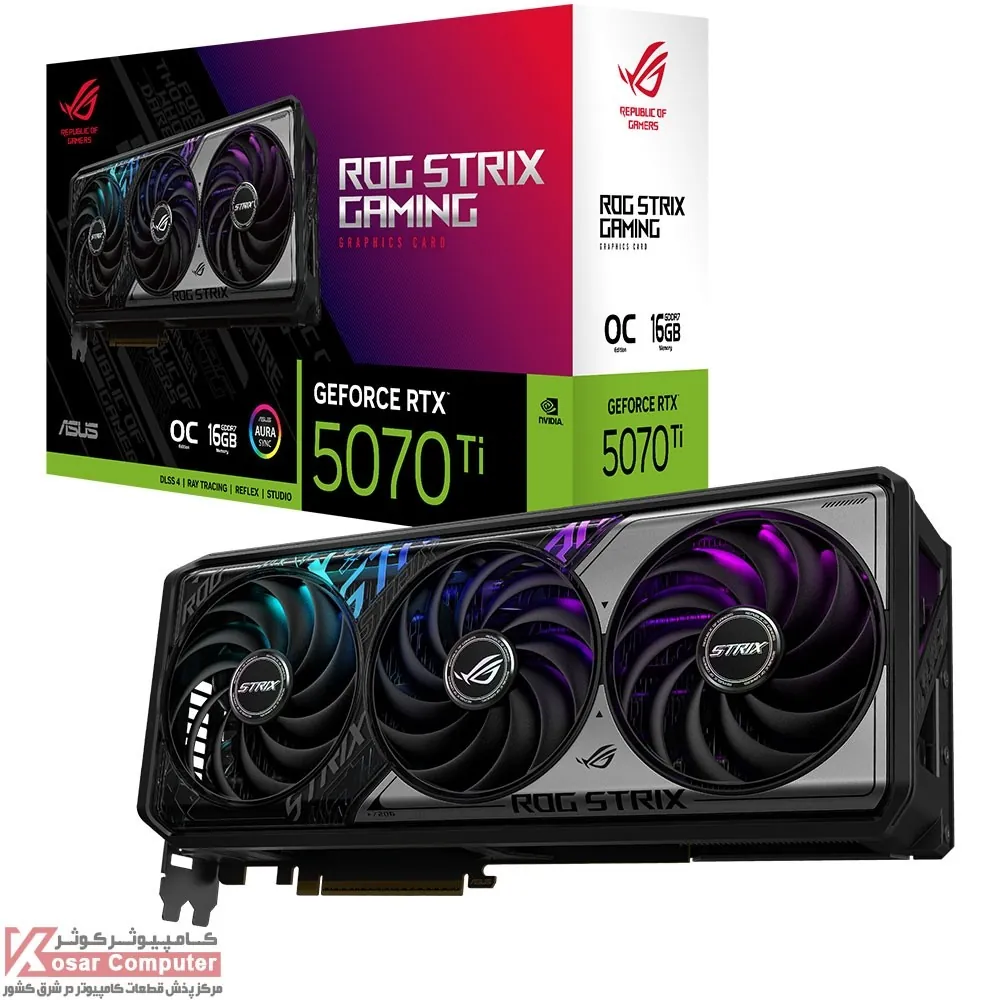 کارت گرافیک ایسوس ROG Strix RTX 5070 Ti OC 16GB