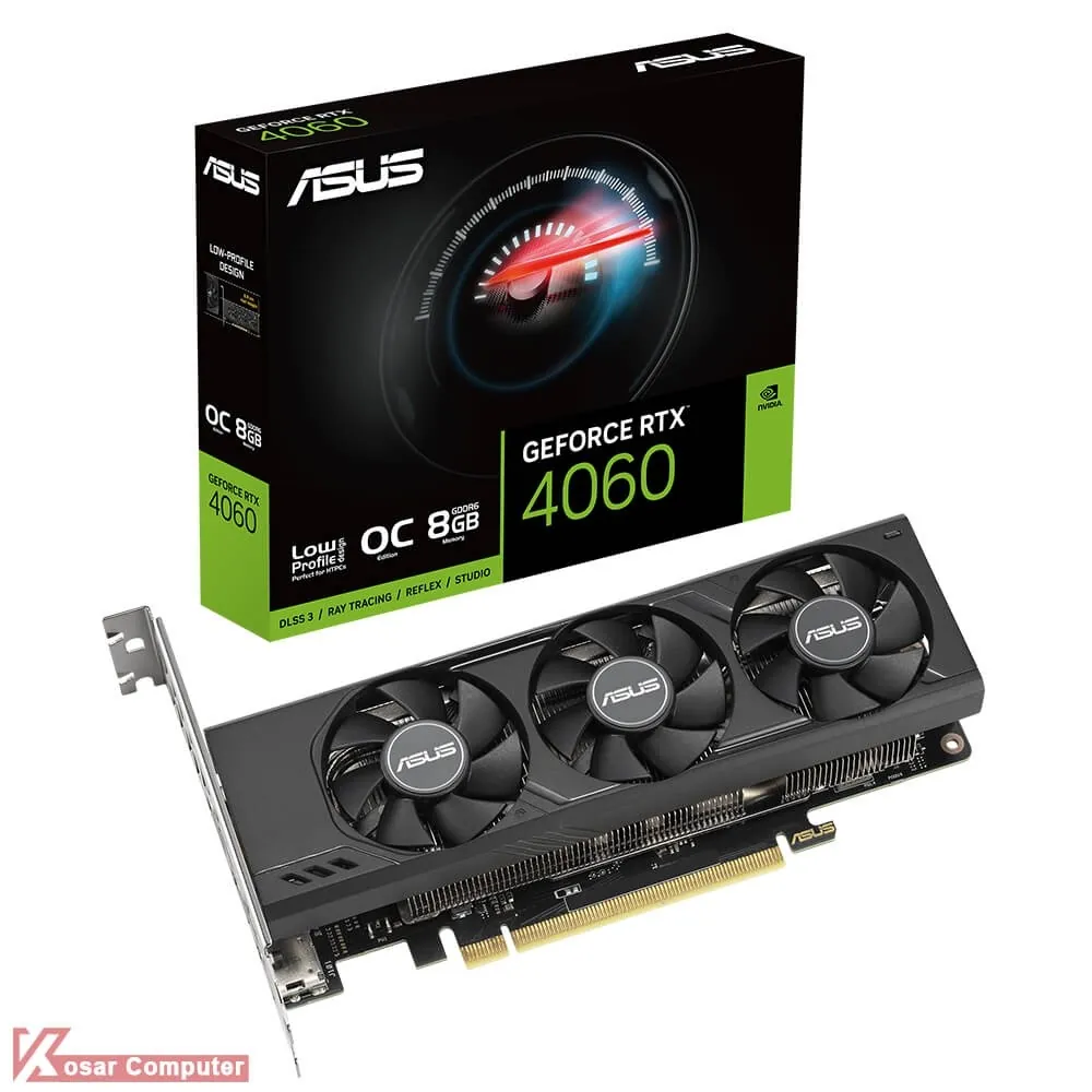 کارت گرافیک ایسوس RTX 4060 LP BRK OC Edition 8GB