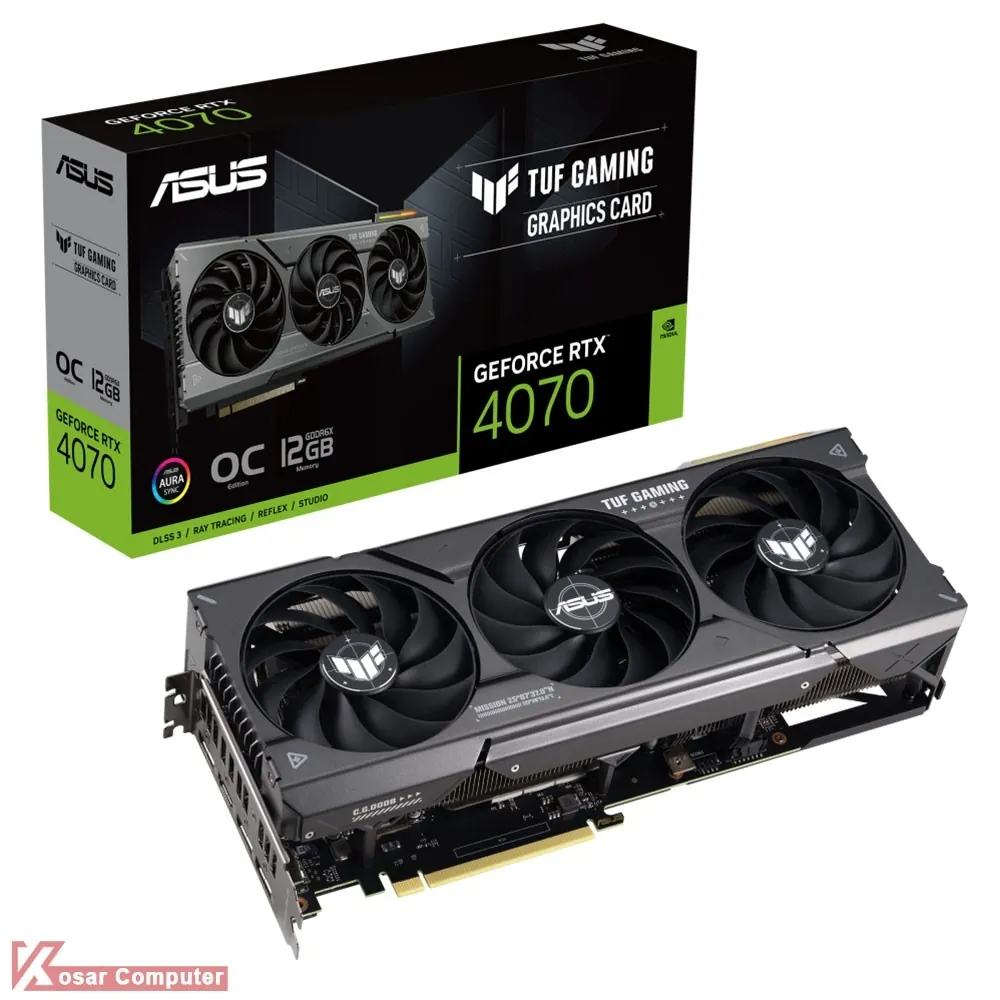 کارت گرافیک ایسوس TUF Gaming RTX 4070 OC 12GB