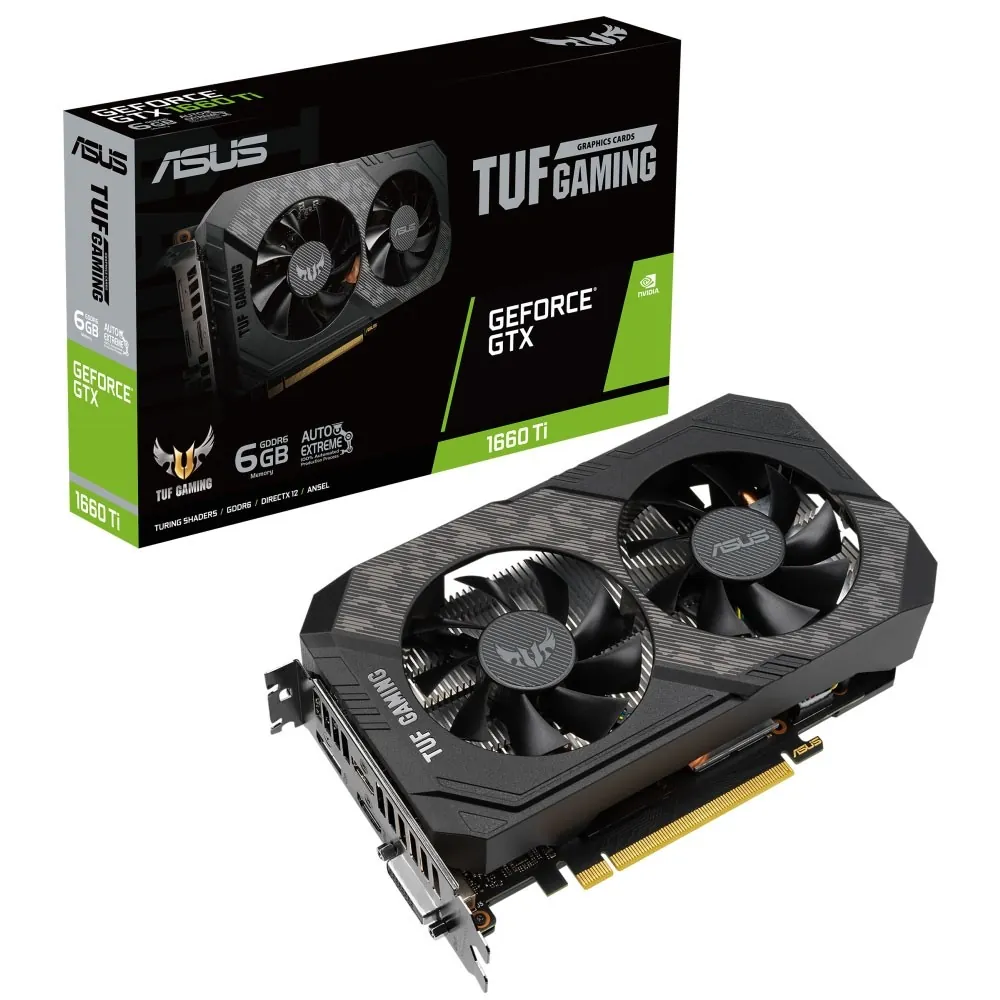 کارت گرافیک ایسوس TUF GTX 1660TI 6G EVO GAMING