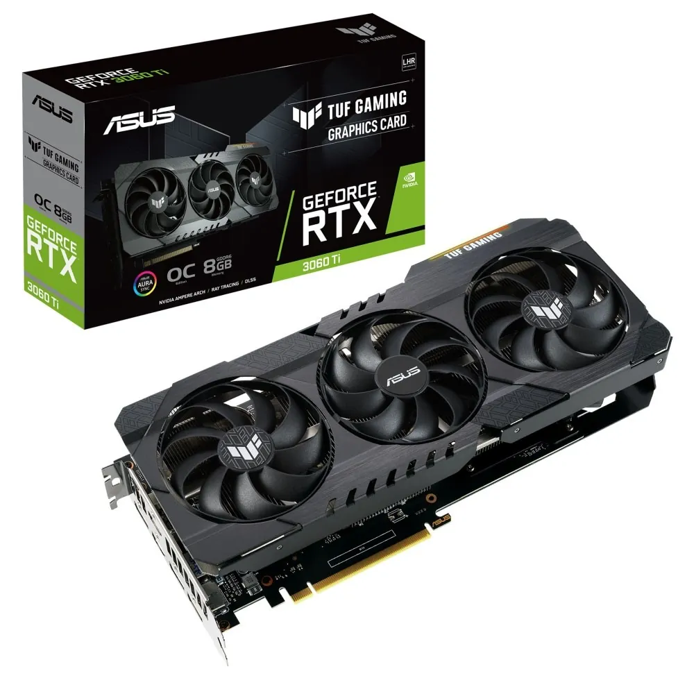 کارت گرافیک ایسوس TUF RTX 3060 TI O8G GAMING