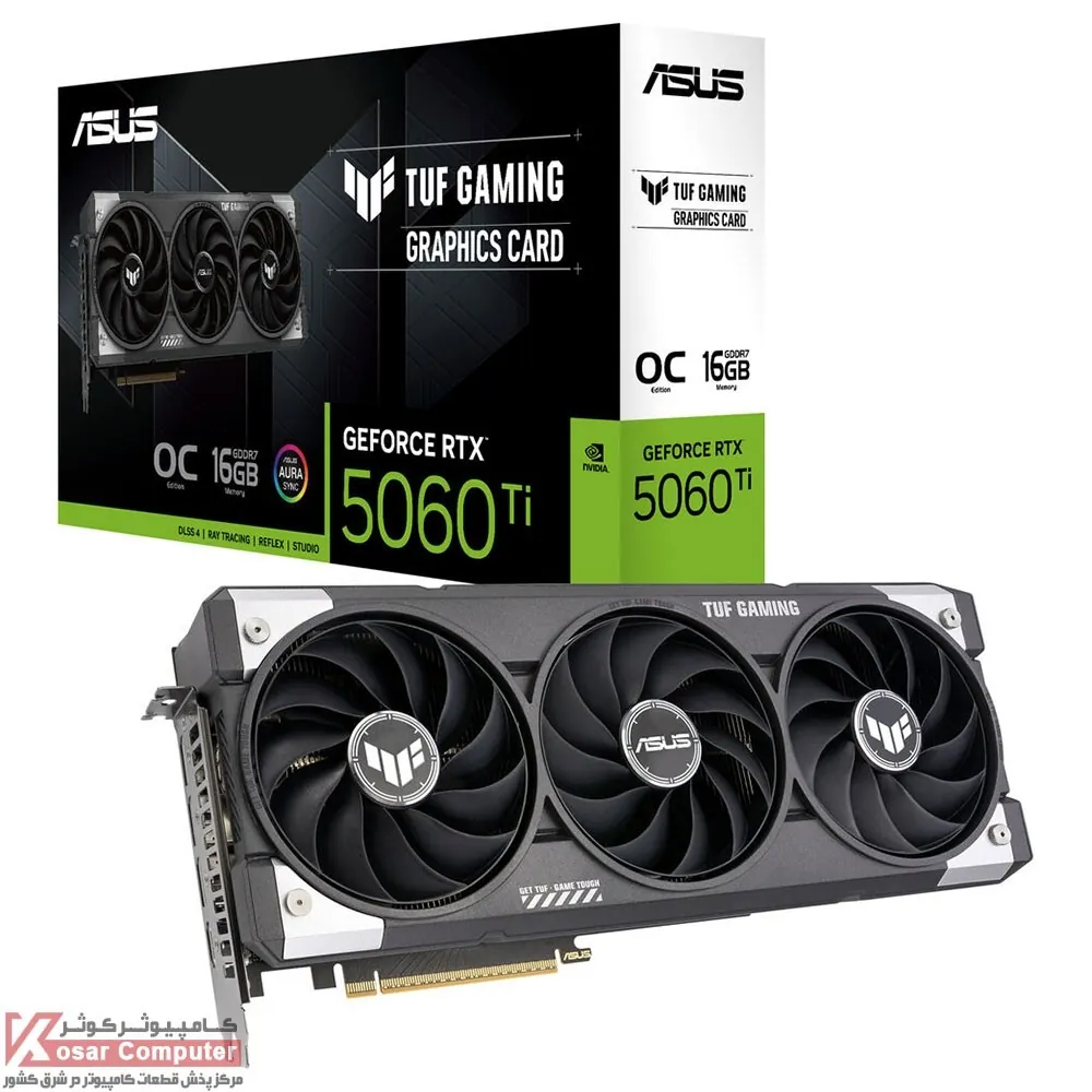 کارت گرافیک ایسوس  TUF RTX 5060 TI O16G GAMING