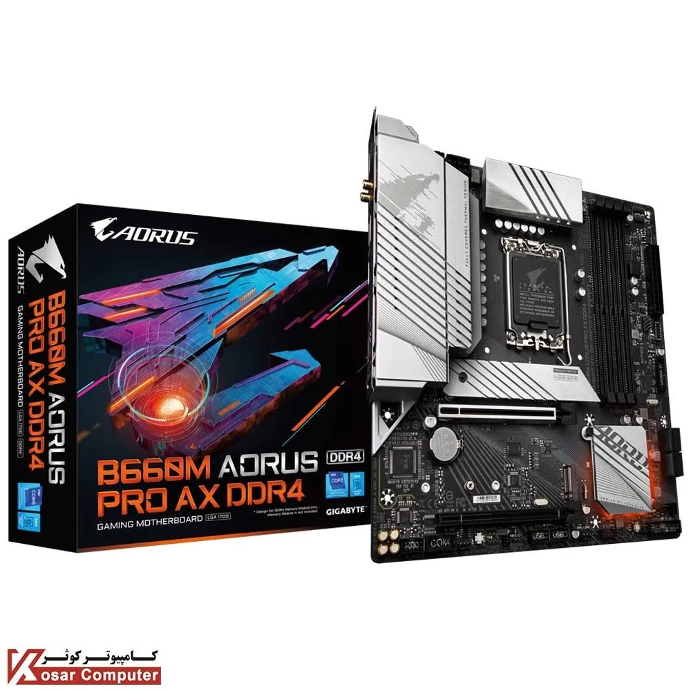 مادربرد گیگابایت B660M AORUS PRO AX DDR4