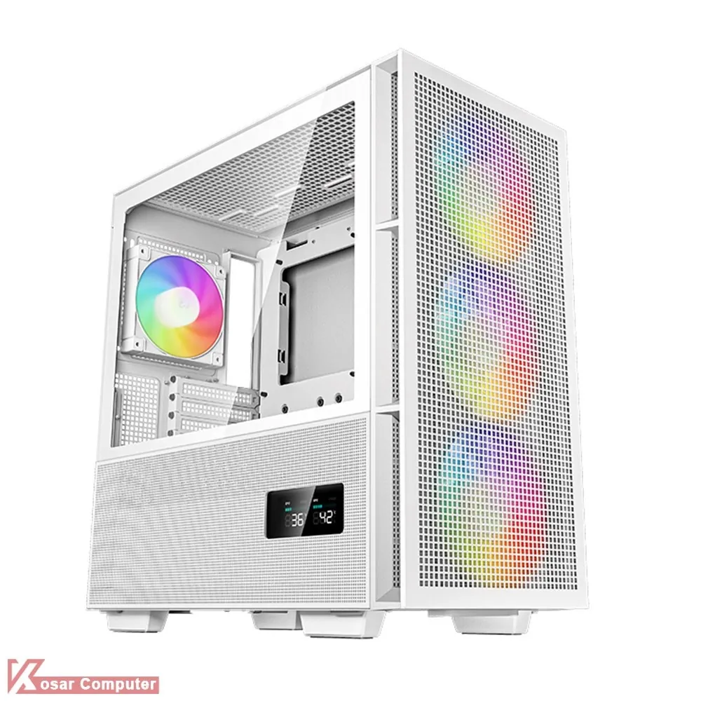 کیس سفید دیپ کول مدل CH560 DIGITAL WH